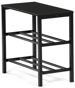 Szafka na buty 83168-42 BK, metal, czarna