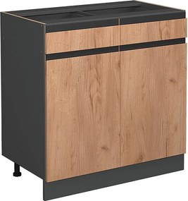 Szafka dolna do kuchni złoty dąb energetyczny 80x46x81.6 r-line