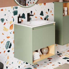 Szafka podumywalkowa BELDIVO 60 cm z umywalką ceramiczną