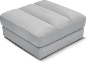 Jasnoszary aksamitny podnóżek Sierra – Bobochic Paris