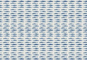 Fototapeta - Niebieskie ryby (196x136 cm)
