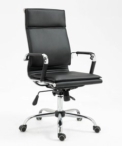 Nowoczesny czarny fotel biurowy Mantus