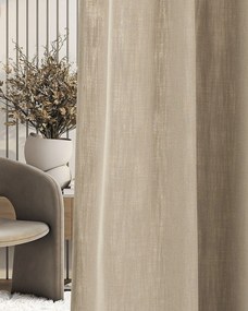Zasłona gotowa na taśmie marszczącej 140x280cm beige 1 szt.