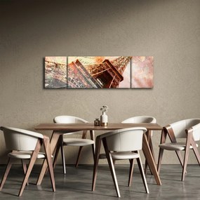Obraz - Wieża Eiffla w stylu vintage (170x50 cm)