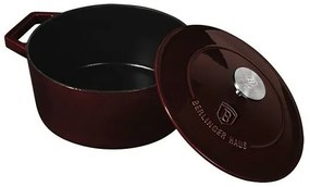Berlinger Haus Garnel żeliwny z pokrywką Burgundy Line, 24 cm