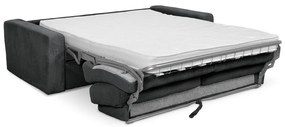 Ciemnoszara sztruksowa rozkładana sofa 195 cm Nona – Makamii