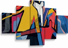 Obraz - Abstrakcja mężczyzn (125x70 cm)