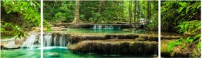 Obraz - Wodospad Erawan w Kanchanaburi, Tajlandia (170x50 cm)