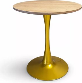 Stylowy okrągły stół Elite o średnicy 60 cm / 70 cm z MDF na metalowej nodze do jadalni, kuchni, biur, kawiarni