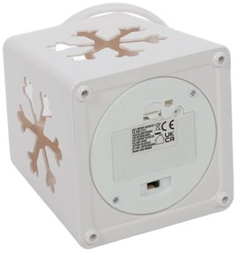 Świąteczny lampion ze świecą LED, 14 cm