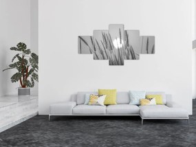 Obraz - Łąka o zachodzie słońca (125x70 cm)