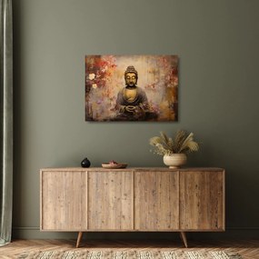 Obraz na szkle - Budda, malarstwo (70x50 cm)