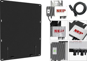 Domek ogrodowy metalowy "Rosas" 2,71 m² z panelami słonecznymi - Zielony