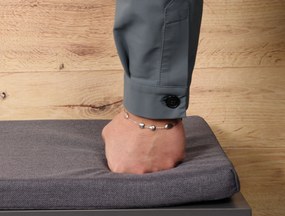 Szafka na buty z siedziskiem, 5 przegródek, MDF, antracytowy, Kesper