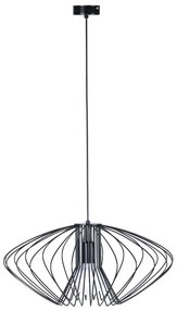 Czarna lampa wisząca z drucianym kloszem S544 T9-M99