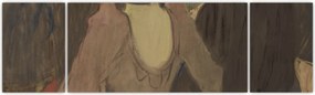 Obraz - Henri de Toulouse-Lautrec, La Goulue and Her Sister, reprodukcje (170x50 cm)