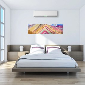 Obraz - Rainbow Mountain, Peru (170x50 cm)