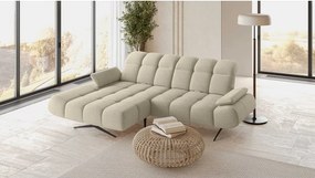Elegancki narożnik MORENO S z funkcją w tkaninie ARAGON 03 WERSAL