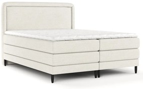 Kremowe łóżko boxspring 160x200 cm Dove – Maison de Rêve