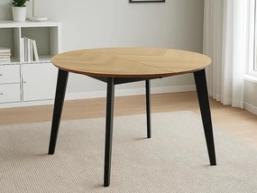 Stół okrągły rozkładany 120-198 cm Herringbone