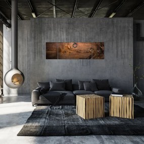 Obraz tekstury drewna (170x50 cm)