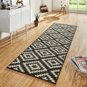 Czarno-biały chodnik Hanse Home Basic Nordic, 80x200 cm