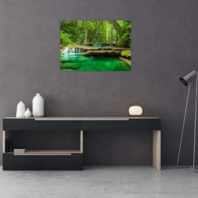 Obraz - Wodospad Erawan w Kanchanaburi, Tajlandia (70x50 cm)