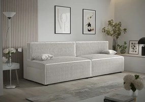 Biała rozkładana sofa - Lider 3X