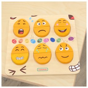 Masterkidz tablica do nauki emocji drewniane jajka jaki humor? montessori