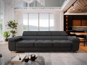 Masseno Sofa MOSINE z funkcją spania, Rozkładana sofa - Grafitowy, POSO 34