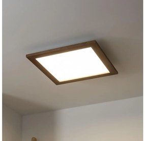 Brilagi -LED Plafon SLIMFRAME WOOD LED/36W/230V 49,5x49,5 cm ciemny brąz