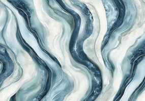 Fototapeta - Niebieskie linie (196x136 cm)