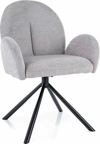 Krzesło tapicerowane K540 cynamonowe obracane