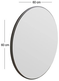 Lustro Ozze Black 60 cm