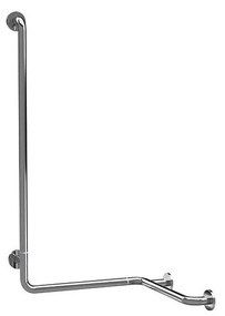 Uchwyt do prysznica 66x118 cm stal nierdzewna/srebrny