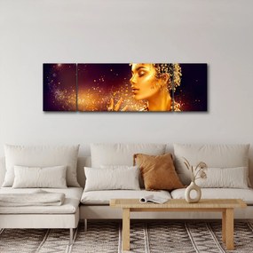 Obraz - Złota Królowa (170x50 cm)