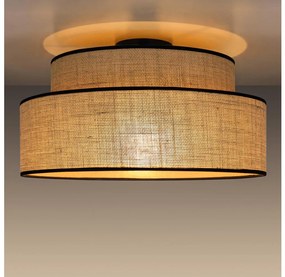 Plafon BOHO 1xE27/60W/230V śr. 40 cm beżowy
