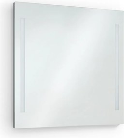 Kinkiet ?azienkowy AFRODITA, nowoczesny i uniwersalny styl - d?. 80 cm - 2x 10W LED SMD - 600 lm i 4K - 180° stopni - IP44 - aluminium i szk?o - chrom