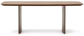 Brązowy stół w dekorze orzecha 100x200 cm Litto – Kave Home