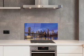 Panel Szklany Most w Blasku Zachodzącego Słońca