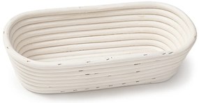 HOME ELEMENTS Owalny koszyk z wkładem z tkaniny, 28 x 14 x 7,5 cm