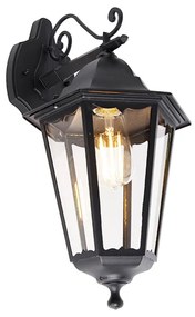 Zewnetrzna Klasyczna zewnętrzna lampa ścienna czarna IP44 - Havana Down klasyczny/Antyczny Oswietlenie zewnetrzne