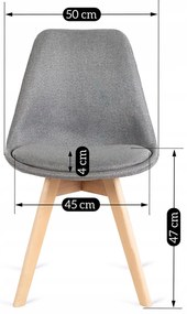Zestaw Stół Okrągły Rozkładany HARRY 102-142 cm Dąb Artisan i 4 Krzesła NEVEL Szare Skandynawskie