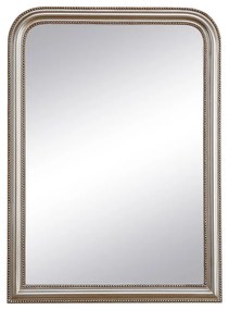 Lustro w stylu vintage z drewna paulowni - Szer. 80 x Wys. 110 cm - kolor szampański - HELOISE