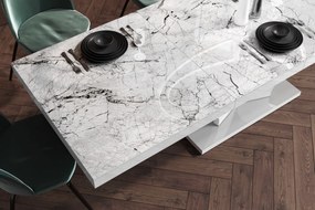 Stół z marmurowym blatem w połysku Viva 2 Hubertus