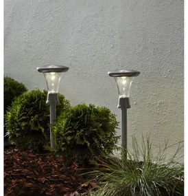 Zestaw 2 solarnych lamp ogrodowych LED Star Trading Turin, wys. 47 cm