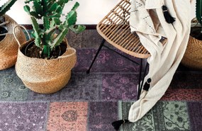 Dywan nowoczesny Michele Patchwork multikolorowy 80 cm x 145 cm