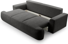Sofa VELO z funkcja spania i pojemnikiem GRAFITOWY CORAL 60