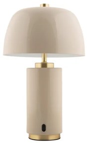 Lampa stołowa grzybek FREYA, bezprzewodowa, Ø 18 cm