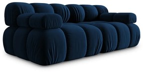 Niebieska aksamitna sofa 188 cm Bellis – Micadoni Home